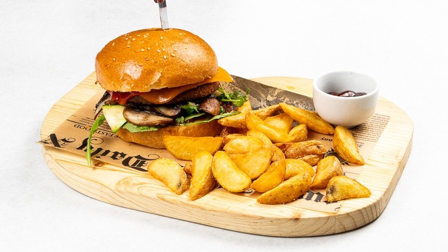 Black Angus burger