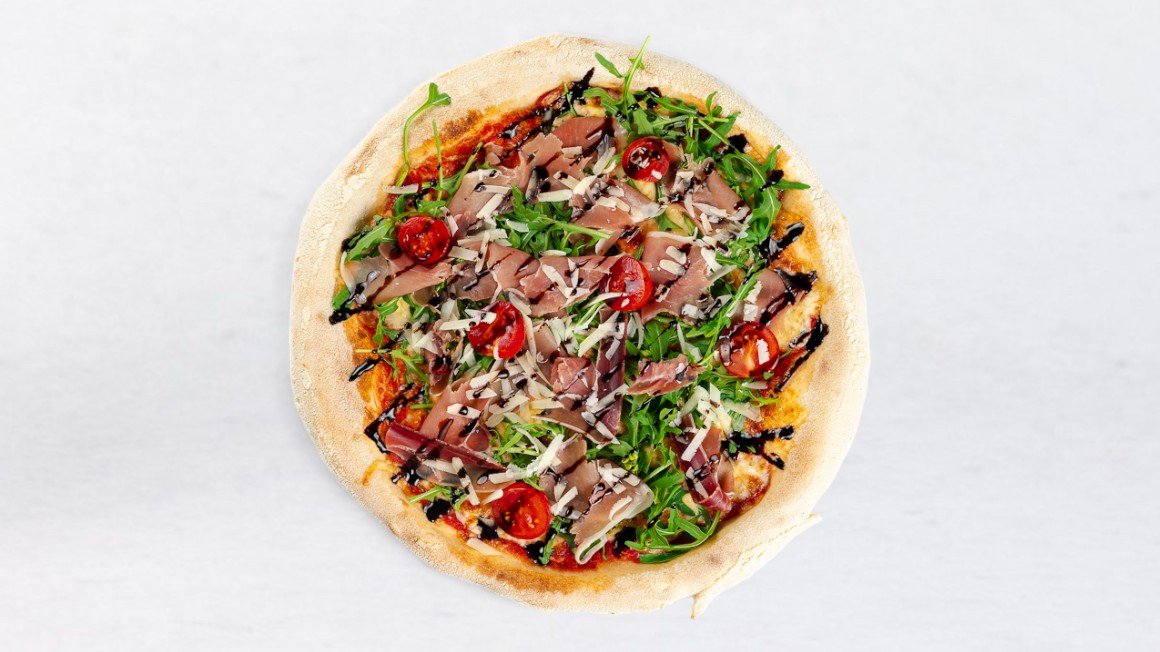 Pizza Rukulos con prshutos