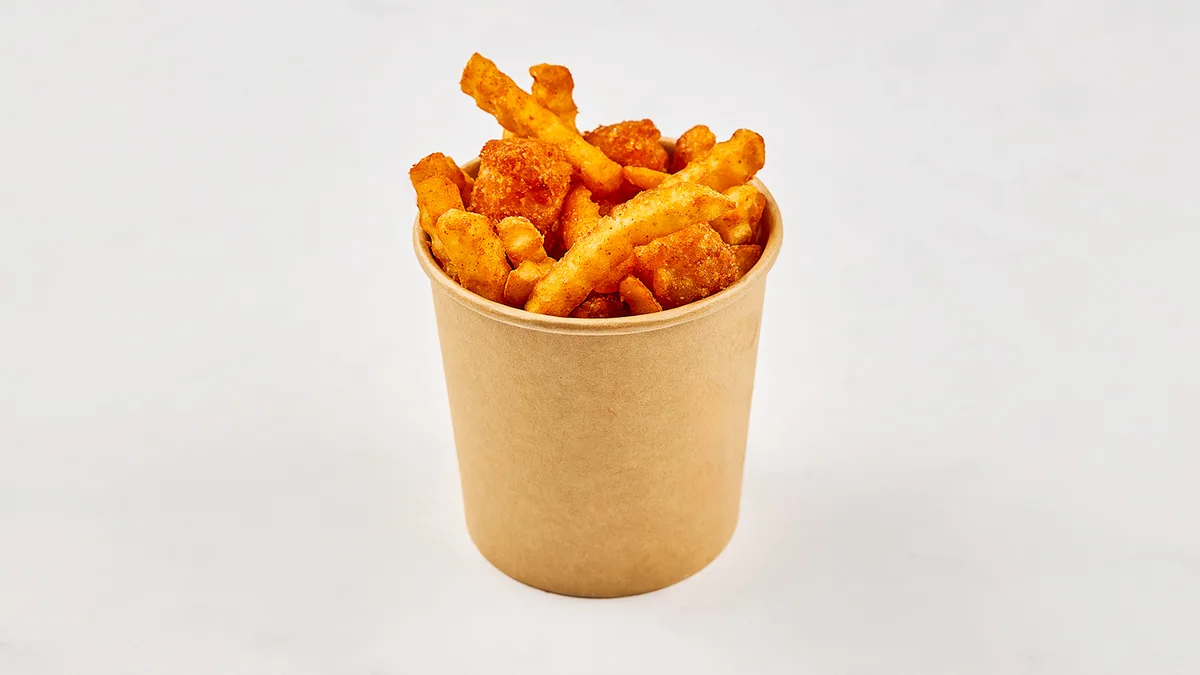 Mix Wrinkled Fries and Potato Pops