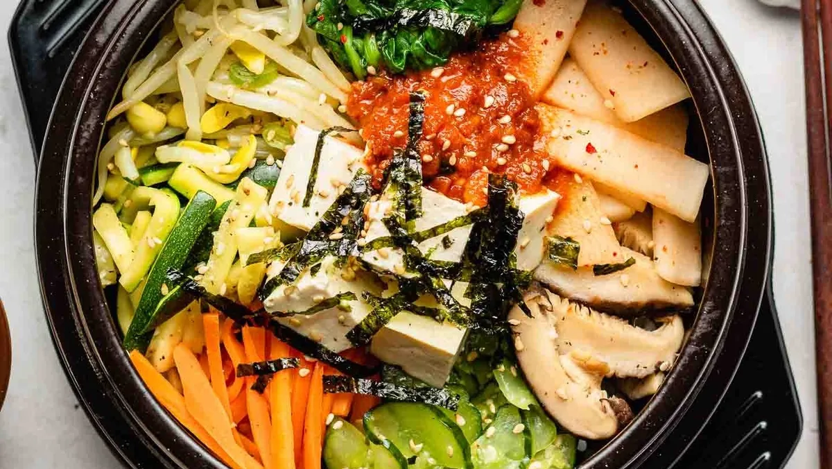 B19 Vegetáriánus Tofu Bibimbap