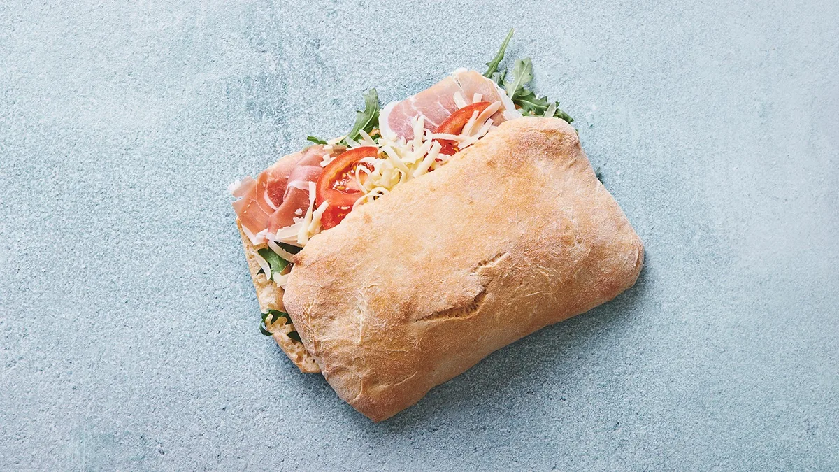 Friskbagt Pizza Sandwich