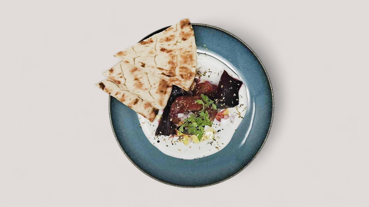 Mézes cékla grillezett lepénykenyérrel