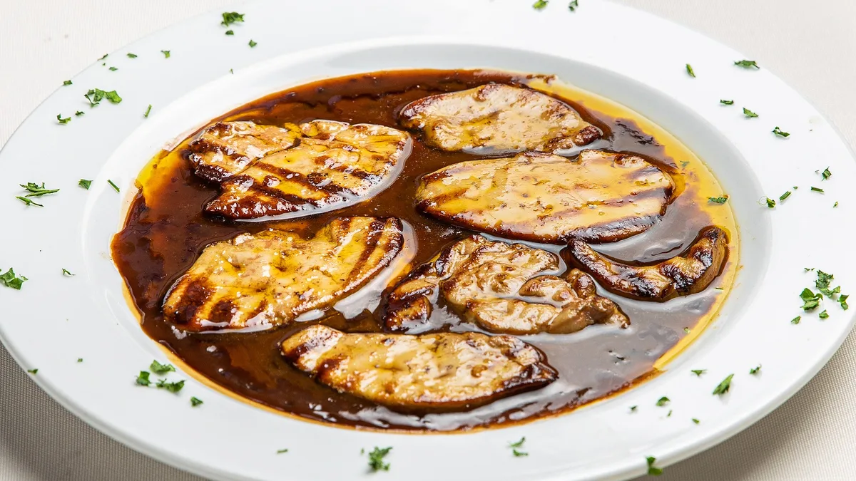 Foie Gras με Sauce Φραμπουάζ