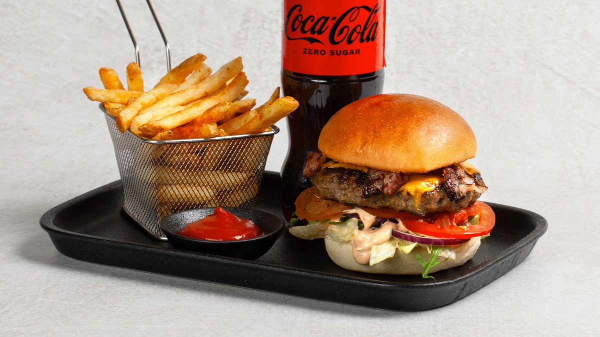 Baconcheeseburger Meny