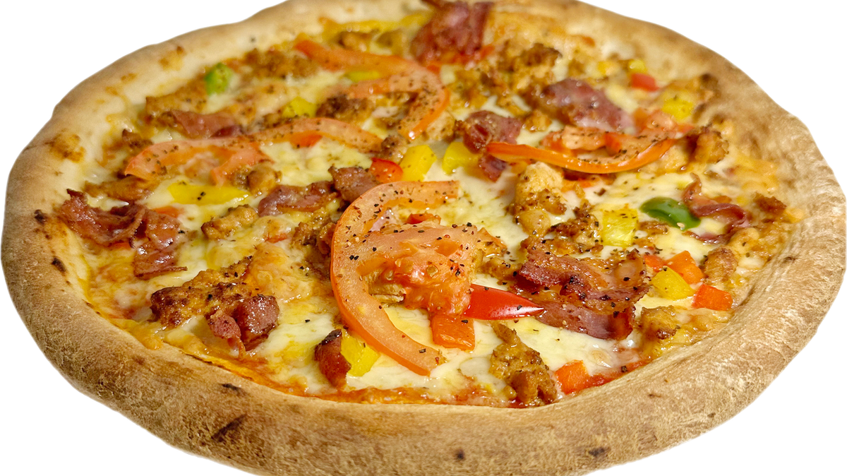 Kylling og Baconpizza