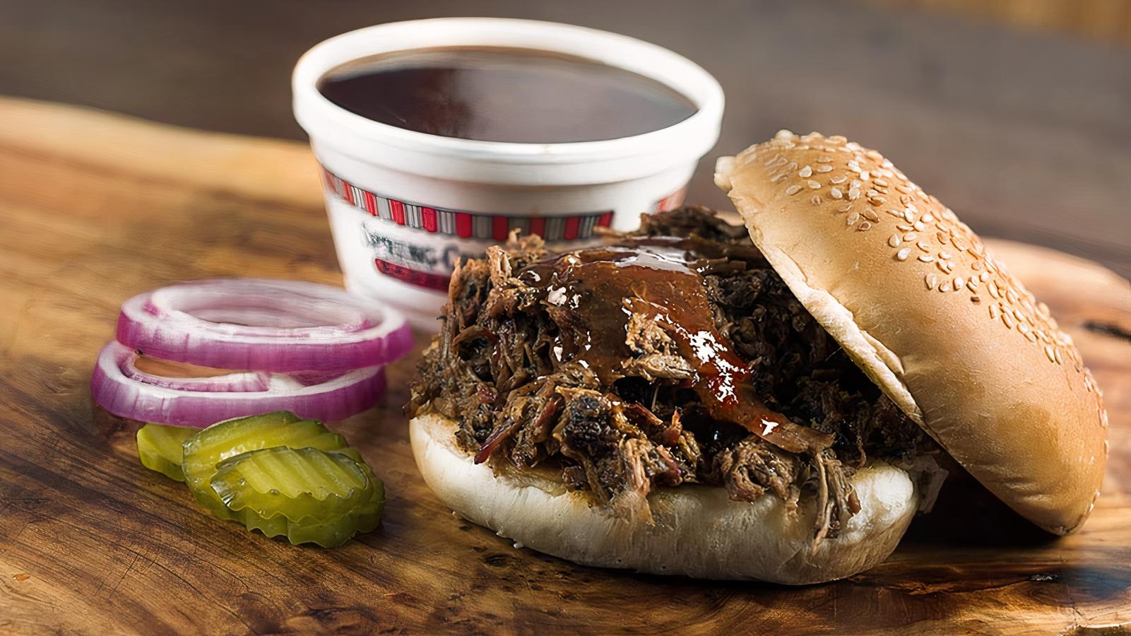 Chopped Brisket Sandwich