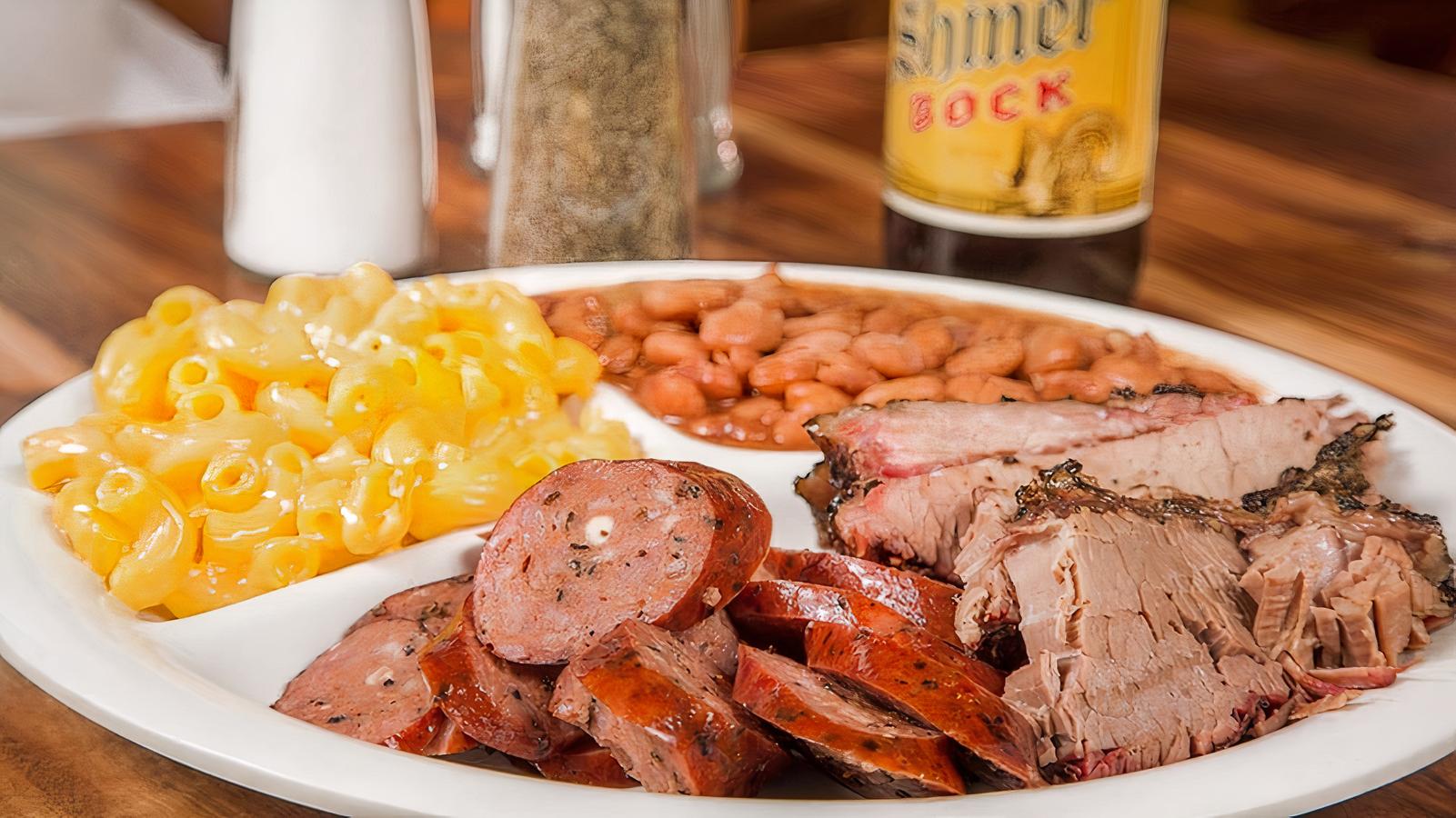 Sliced Brisket and Sausage Combo