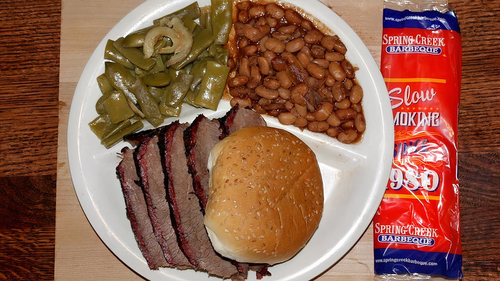 Sliced Brisket Sandwich