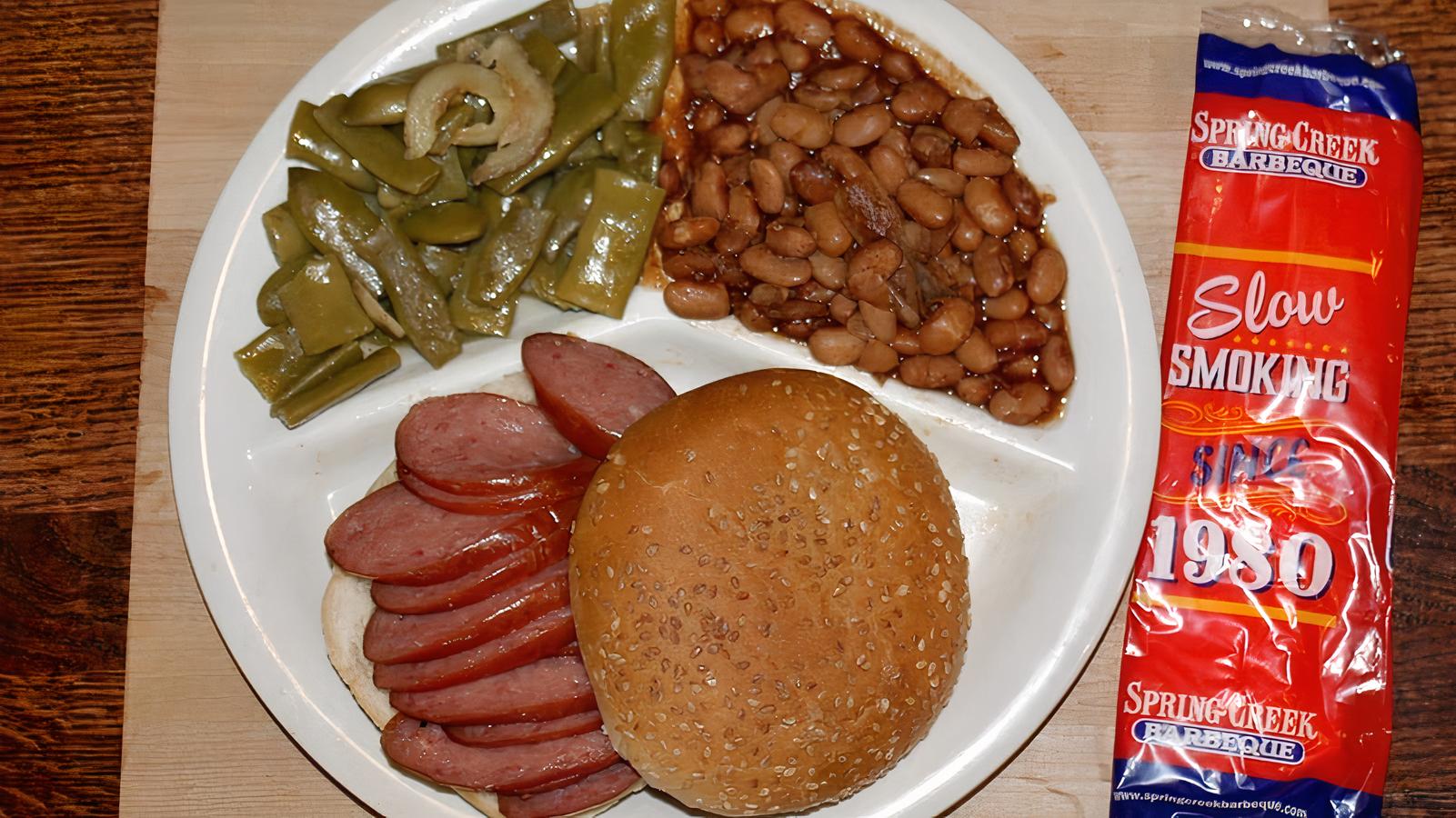 Traditional Sausage Sandwich Plate