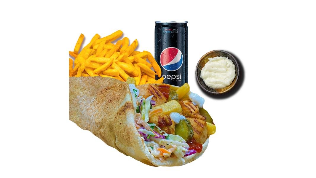 Meniu frigăruie pui sandwich