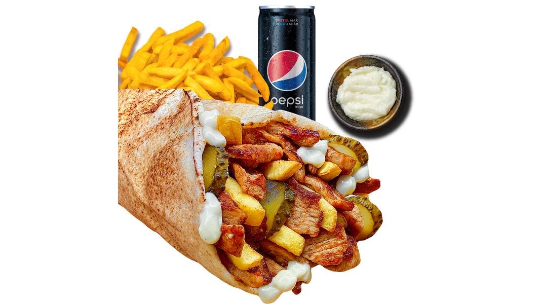 Meniu shaorma pui sandwich mare