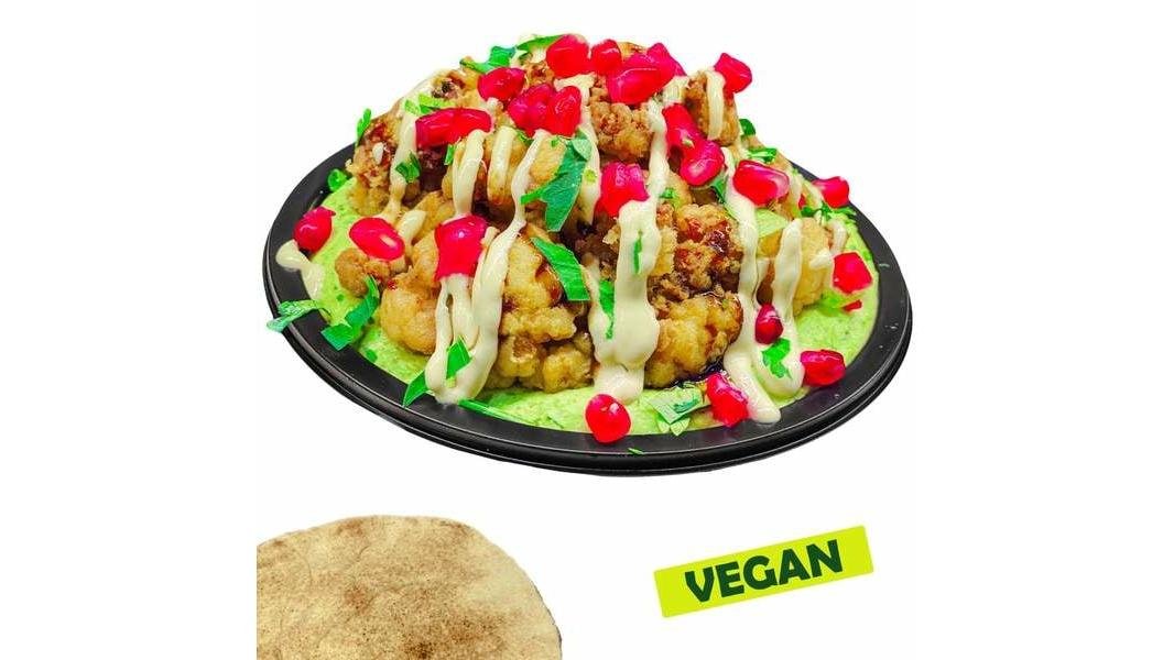 Mezze Hummus avocado cu Conopidă prăjită