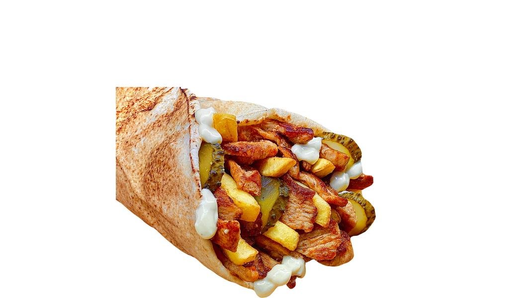 Shaorma pui sandwich mare