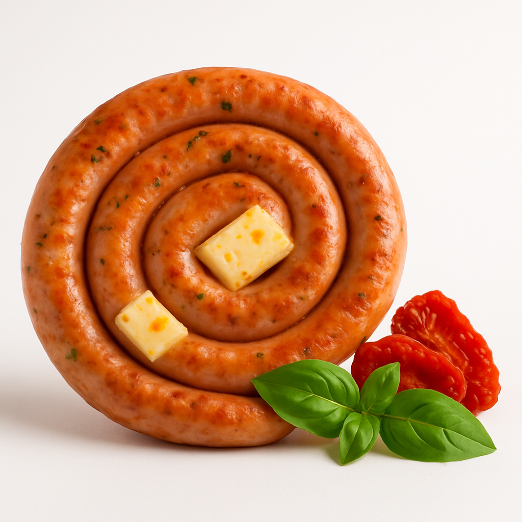 Linguiça Caracol de Queijo Coalho