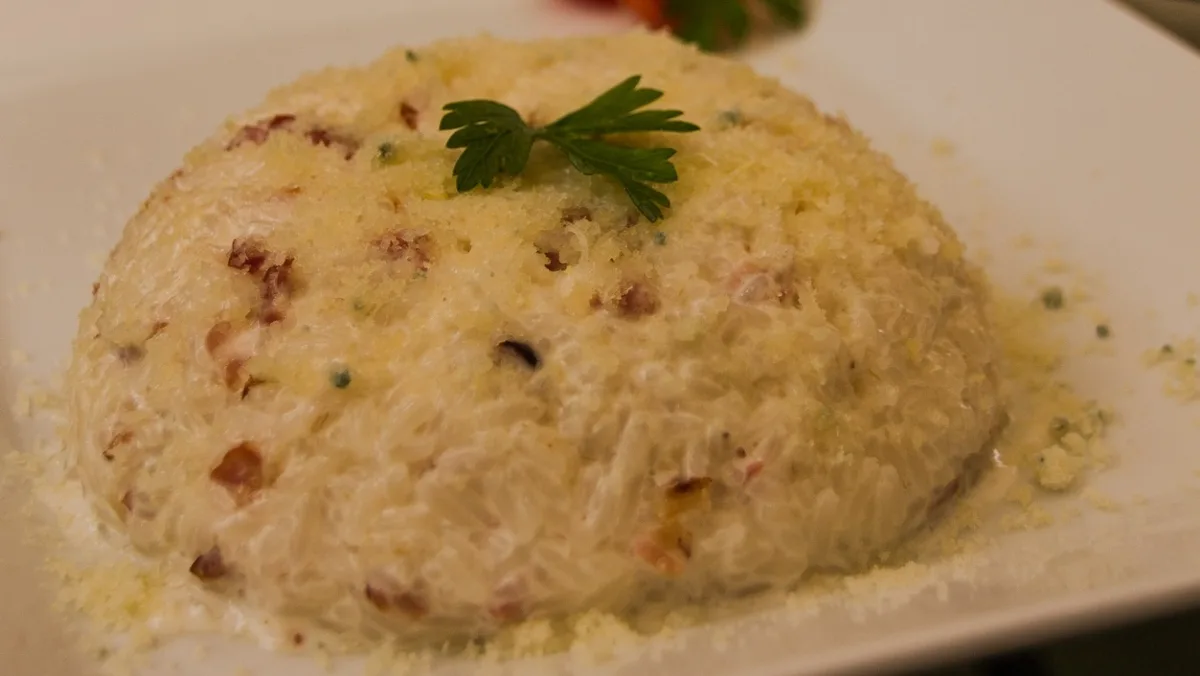 Rižoto pršuta slanina
