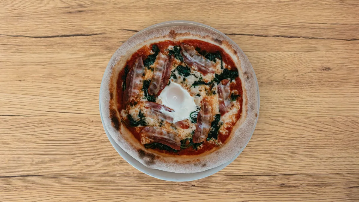 Uovo e spinaci