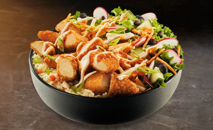 Bol St-Hub avec lanières végé croustillantes - Nouveau / St-Hub Bowl with crispy veggie strips - New