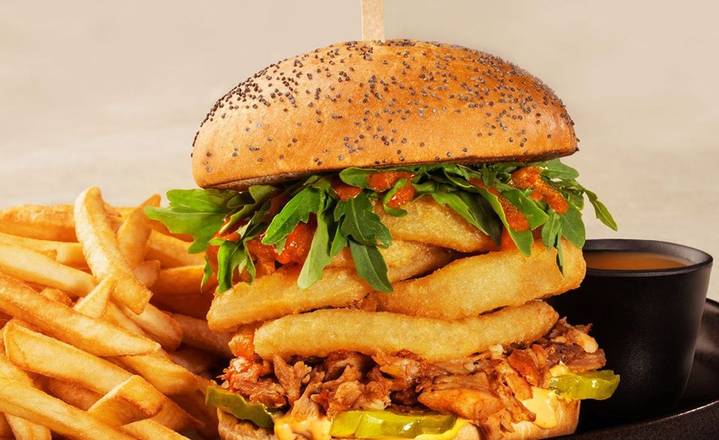 Burger aux côtes levées - Nouveau / Rib burger - New (Sandwichs / Sandwiches)