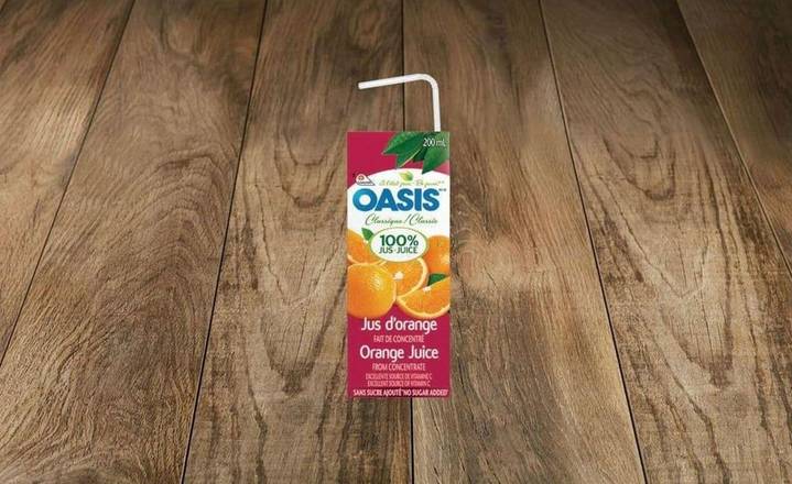 Jus d'orange Oasis en boîte / Oasis Orange Juice Box
