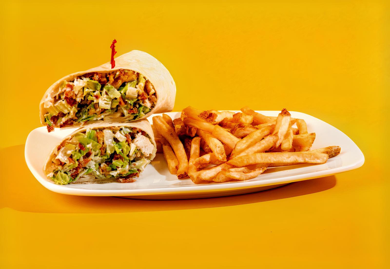 Crispy Chicken Caesar Wrap