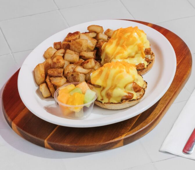 Hot Honey Chicken Benedict