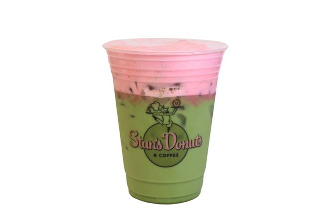 Iced Strawberry and Creme* Oat Matcha