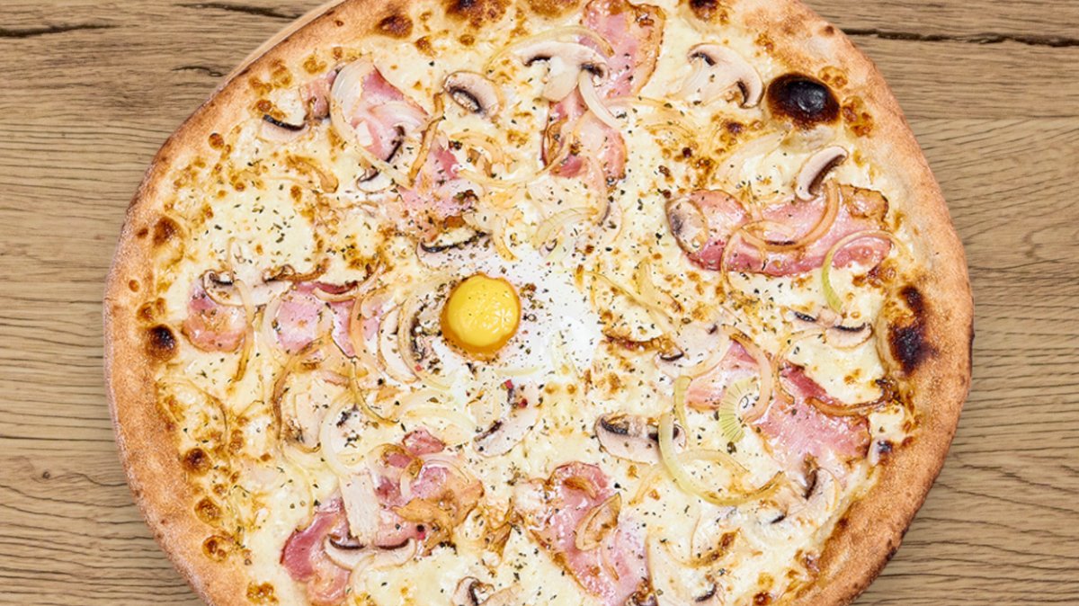 Carbonara pizza (40 cm)