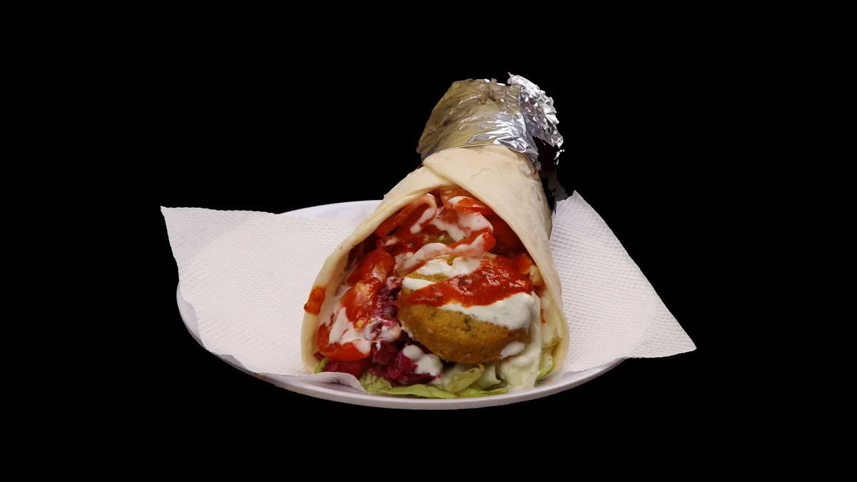 Falafel szendvics