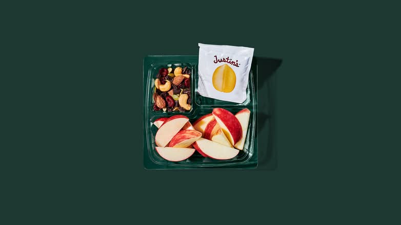 Apples, PB and Trail Mix Snack Box (Lite Bites)