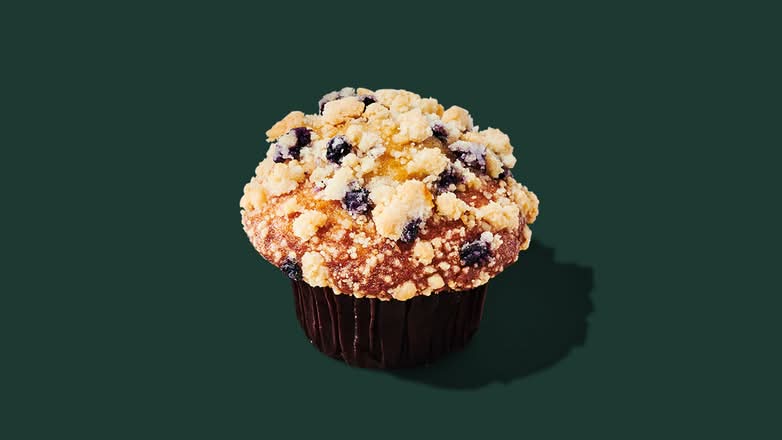 Blueberry Muffin with Yogurt and Honey