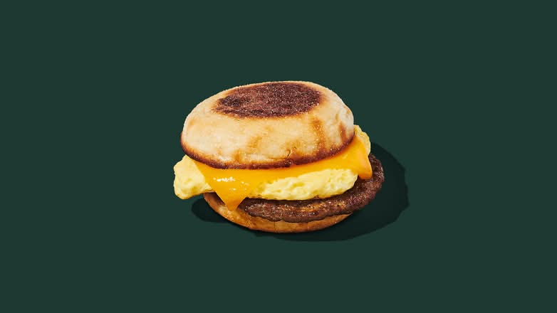 Sausage, Cheddar and Egg Sandwich