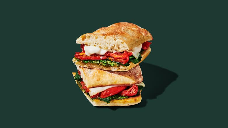 Tomato and Mozzarella on Focaccia
