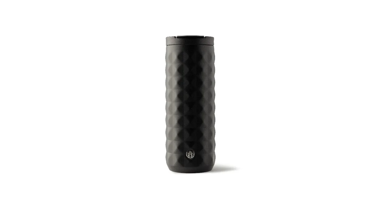 (1116818) Stainless Steel Thermos, in Black Matt Color