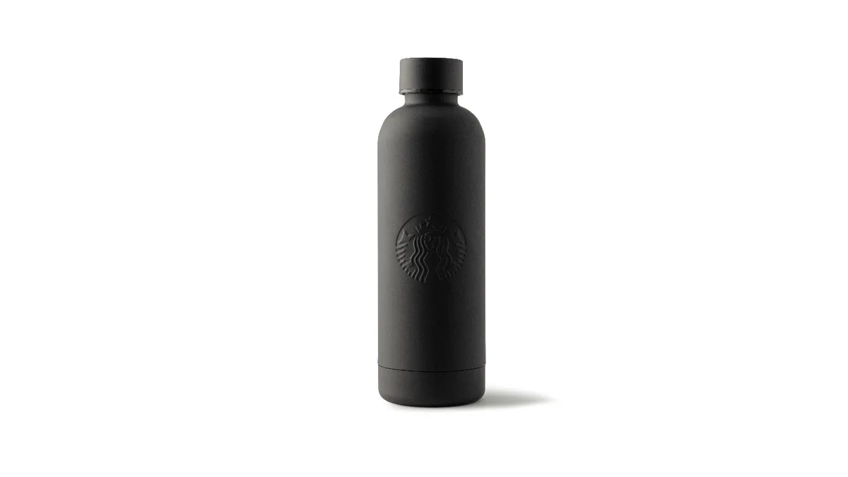 (1116872) Black Stainless Steel Water Bottle