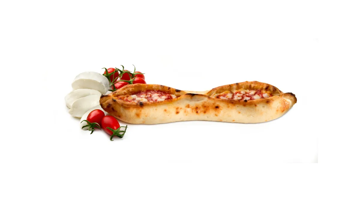 Italian Dough with Mozzarella and Tomato