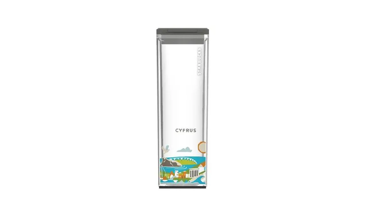 Plastic Thermos CYPRUS, «You Are Here Collection»,