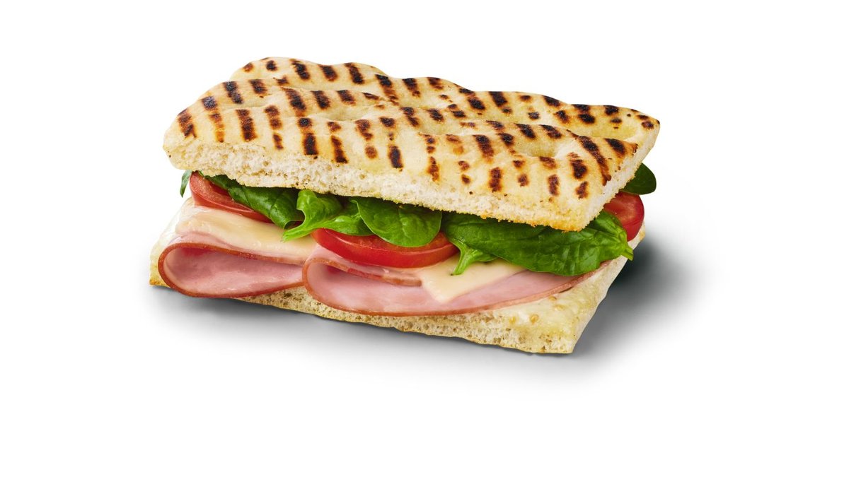 Sandwich med skinke og ost