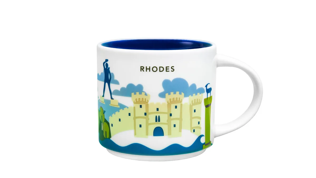 1110617 - Κεραμική Κούπα RHODES 0,414 l, «You Are Here Collection»