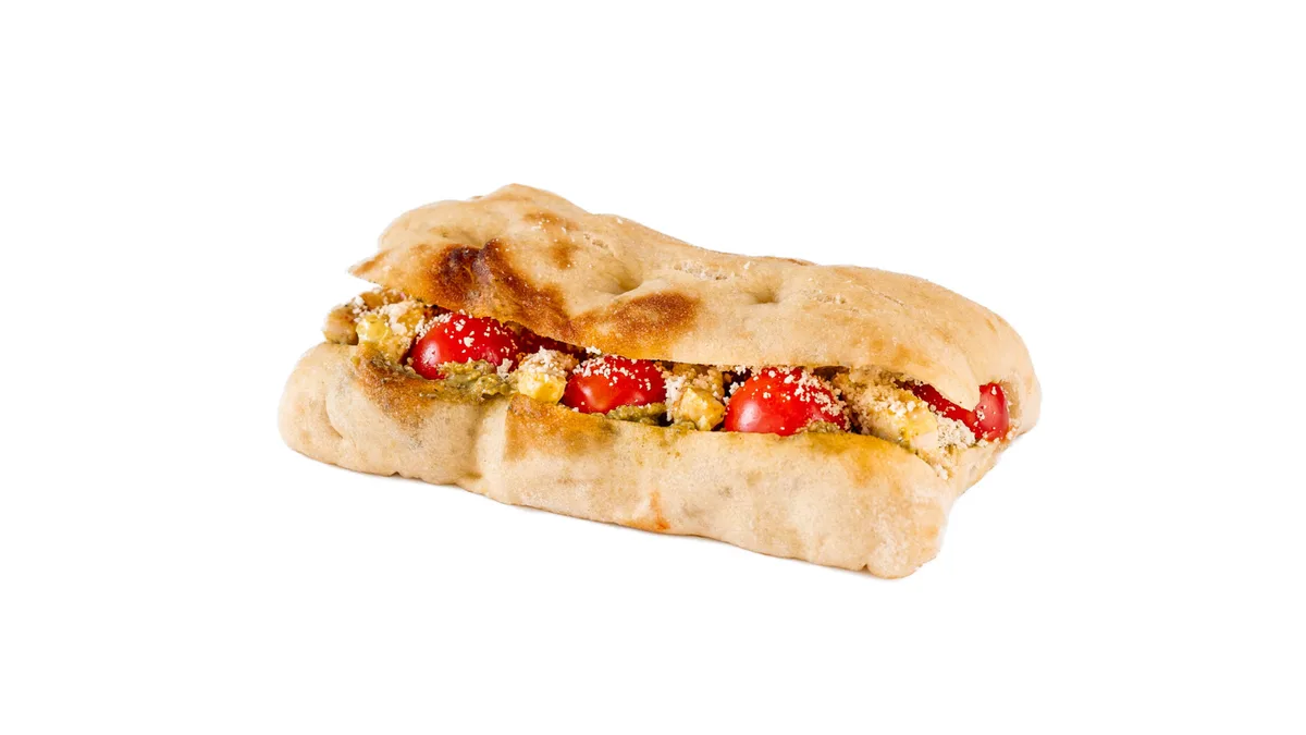 Csirkés, pestos schiacciata