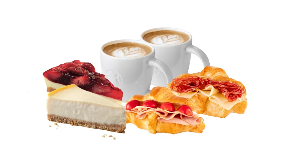 Páros ajánlat croissant szendviccsel