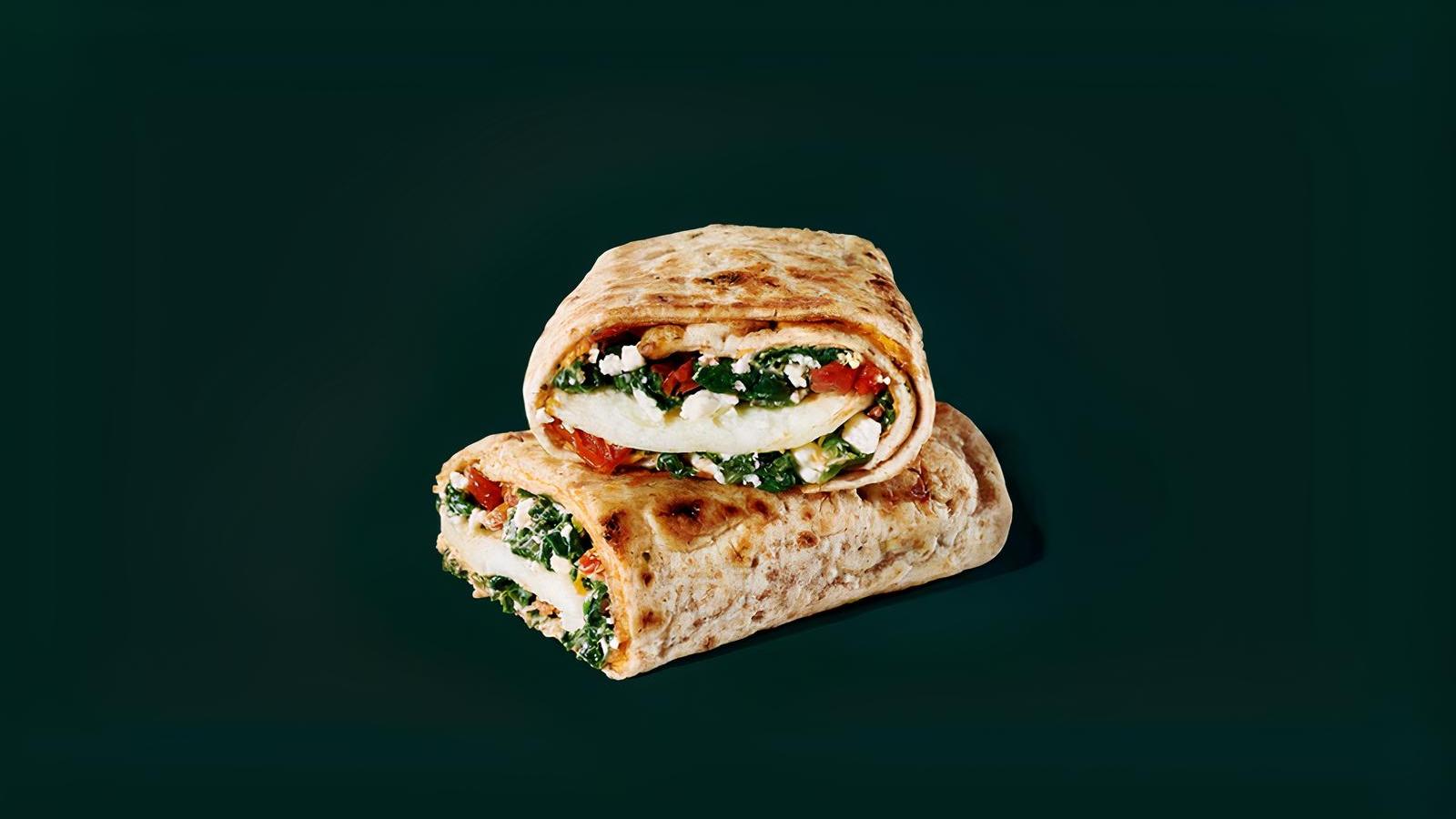 Spinach, Feta and Egg White Wrap