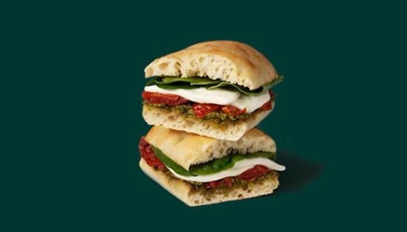 Tomato and Mozzarella on Focaccia