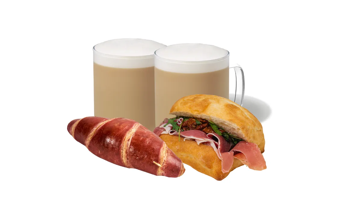 Brunch za dvoje (2xGrande Latte+Sendvic+Kroasan)