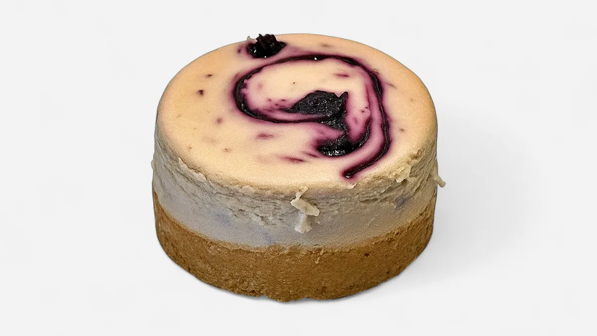 Mini blueberry cheesecake