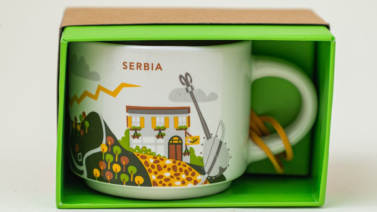 Srbija šolja ornament