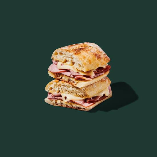 Ham and Swiss on Baguette