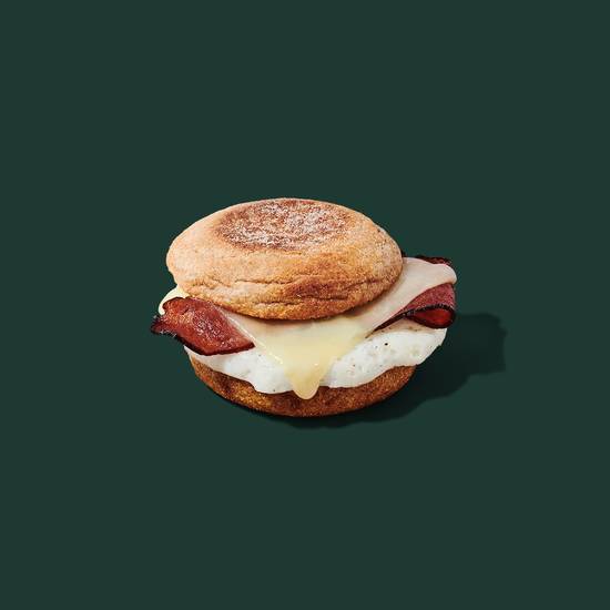 Turkey Bacon, Cheddar and Egg White Sandwich