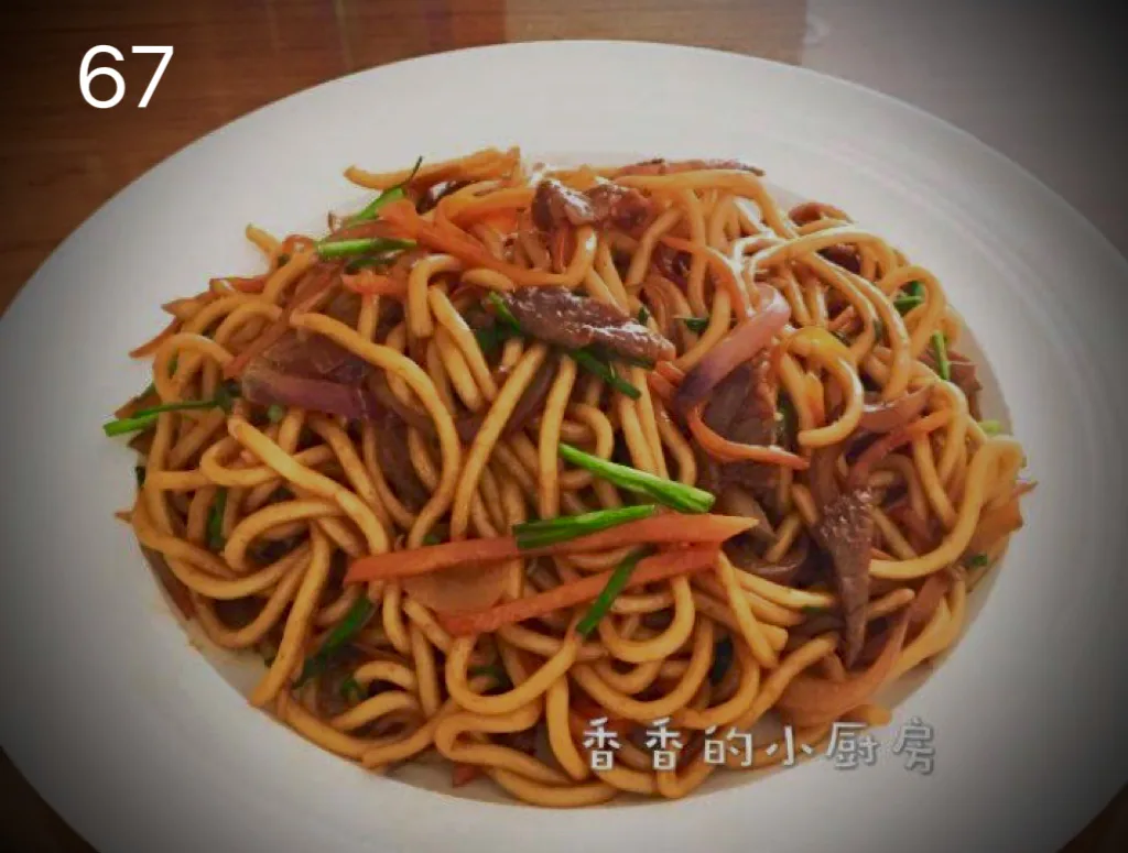 67. 牛肉炒面 Przeni testenine sa junetina 500g