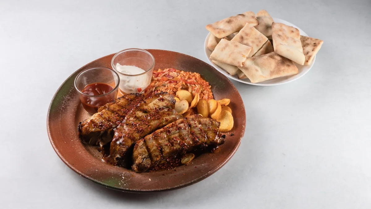 BBQ rebra chilly honey