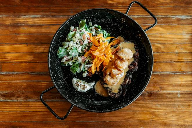 Parilla Steak and Shrimp